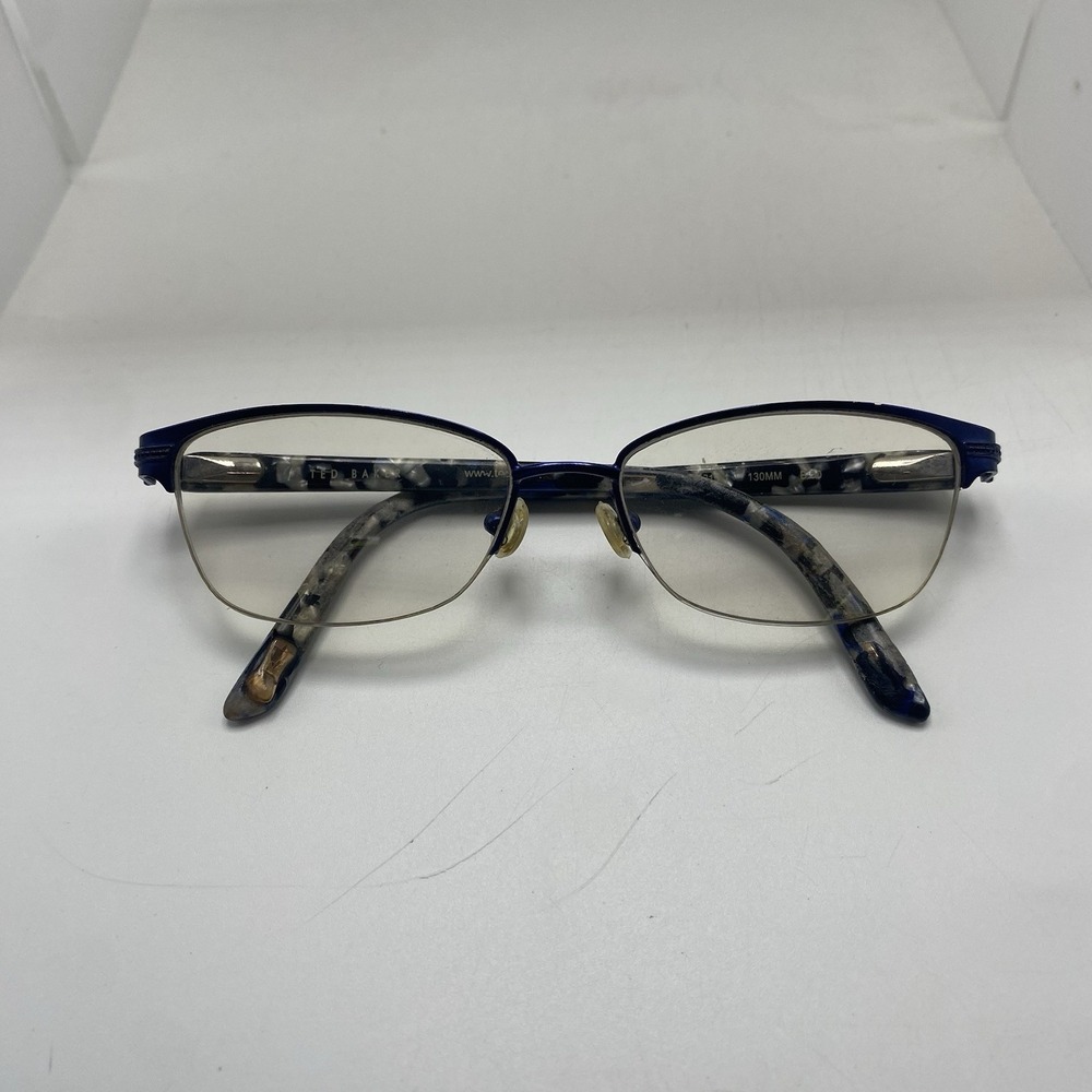 Ted Baker Eyeglasses FRAME ONLY B323 NAV 49-15-130 Multicolor 566